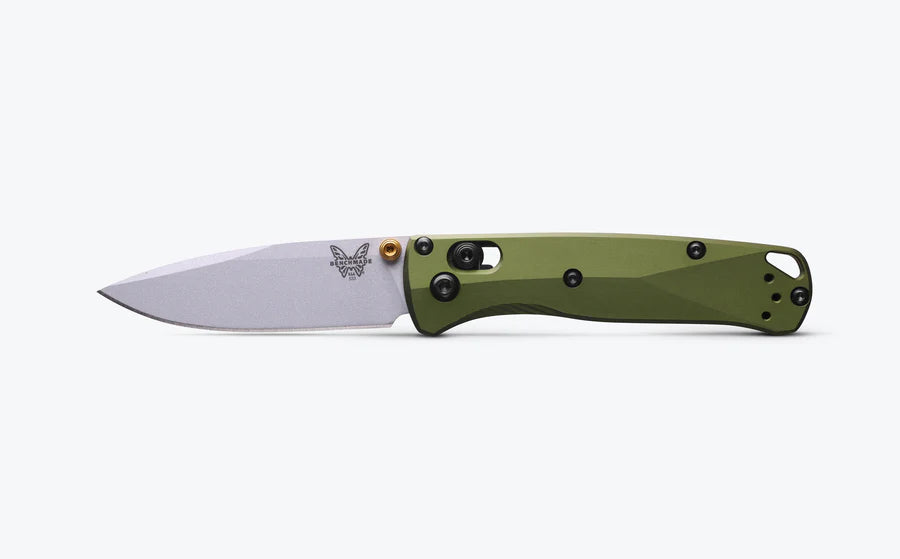 Benchmade 533SL-10 Mini Bugout CPM-S90V Blade Woodland Green 6061-T6 Aluminum Handle Folding Knife