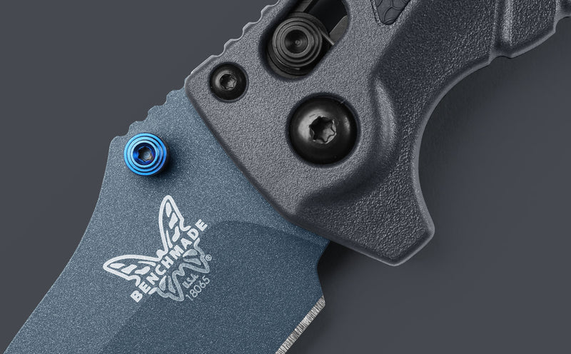 Benchmade 18065BT-01 Mini Adira CPM-MagnaCut Blade Tempest Gray Grivory Handle Folding Knife