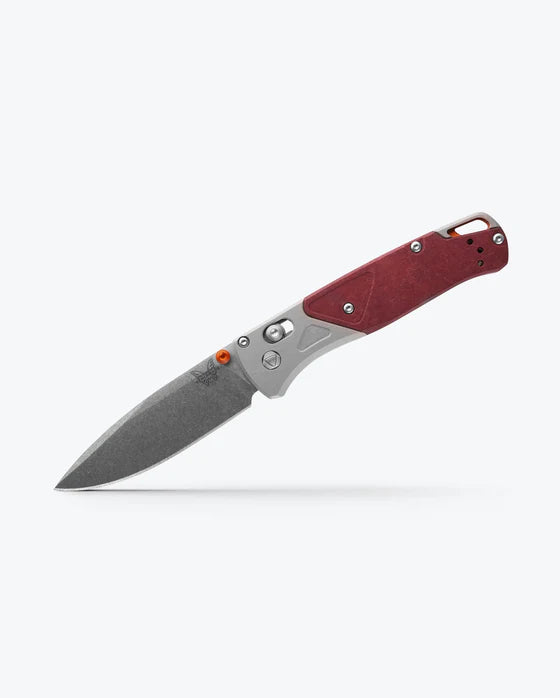 Benchmade 535-09 Bugout CPM-S90V Blade Grey/Redstone Aluminum & Richlite Handle Folding Knife