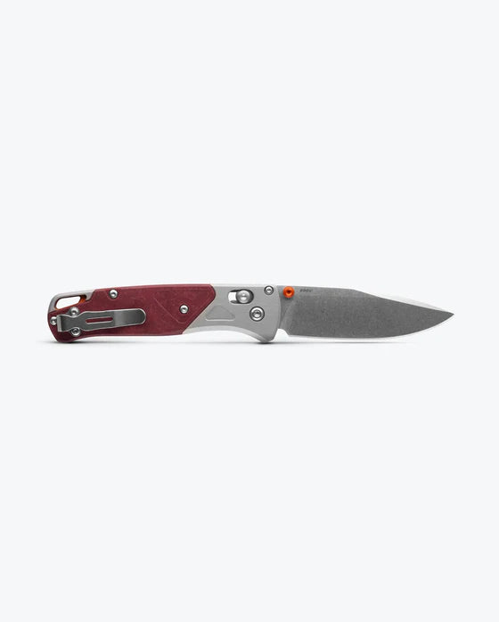 Benchmade 535-09 Bugout CPM-S90V Blade Grey/Redstone Aluminum & Richlite Handle Folding Knife