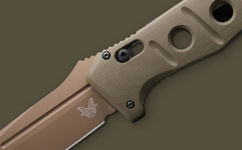 Benchmade 2750FE-2 Auto Adamas CPM-Cru-Wear OD Green G10 Handle Folding Knife