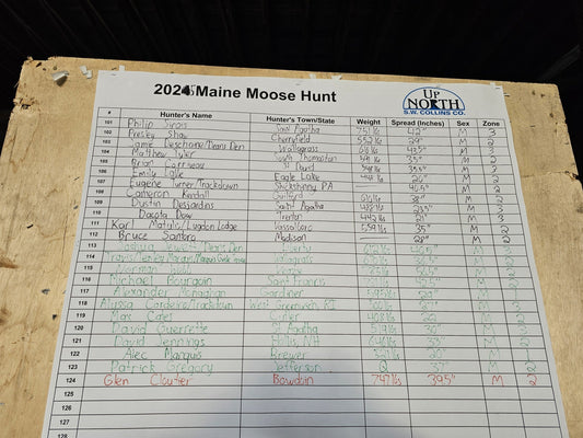 2025 Moose & Bear Hunt Pictures