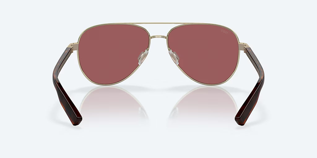 Costa Del Mar Peli Sunglasses Gold Frame Gold Mirror 580G Polarized Lenses