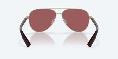 Costa Del Mar Peli Sunglasses Gold Frame Gold Mirror 580G Polarized Lenses