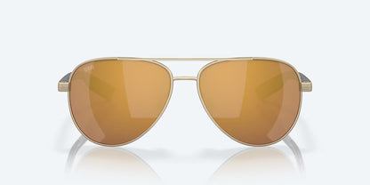 Costa Del Mar Peli Sunglasses Gold Frame Gold Mirror 580G Polarized Lenses