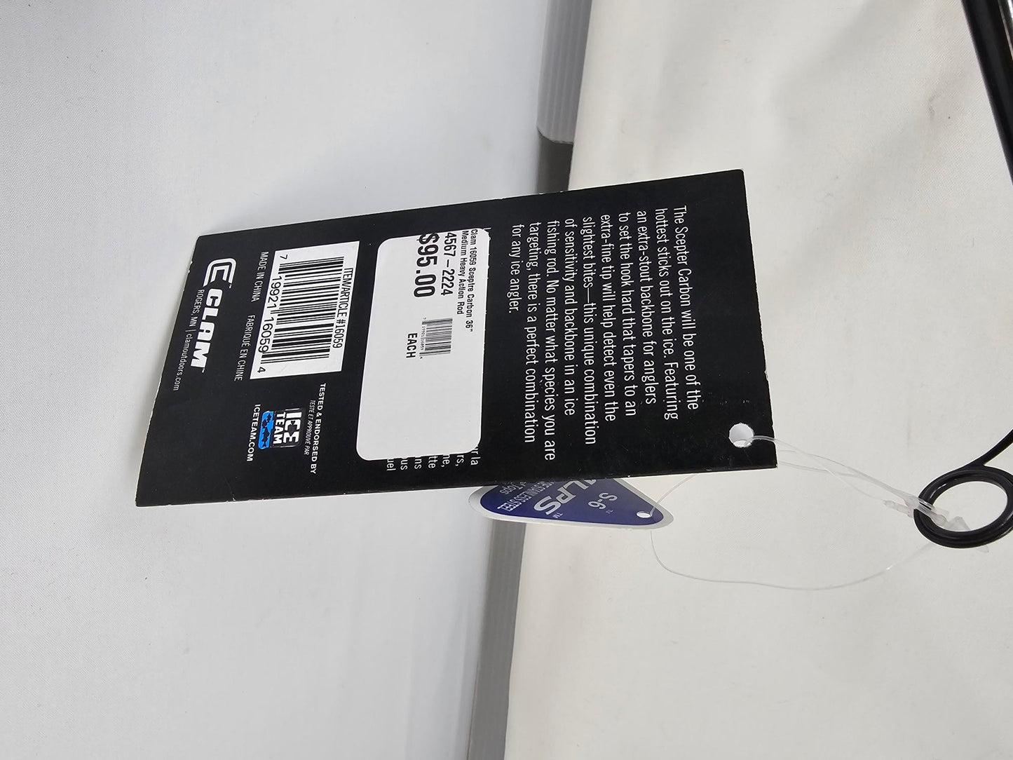 Clam Scepter Carbon 16059 36" Medium/Heavy Ice Jig Rod