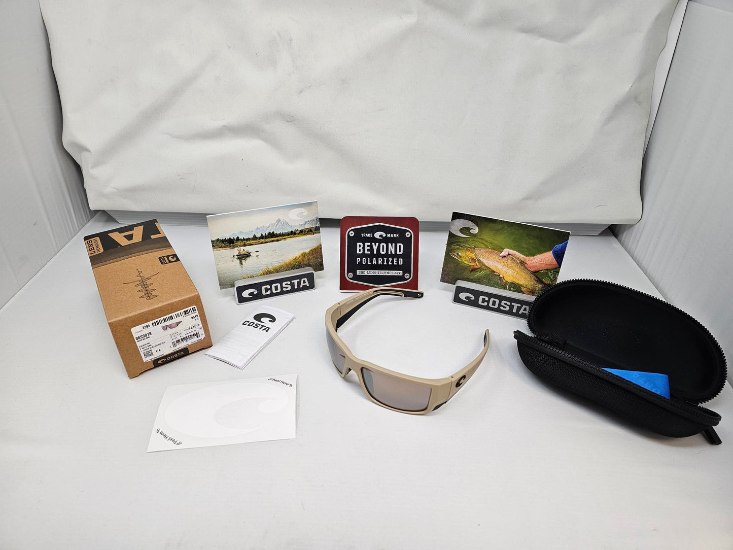 Costa Del Mar Blackfin Pro Matte Sand Frames Copper Silver Mirror 580G Lenses