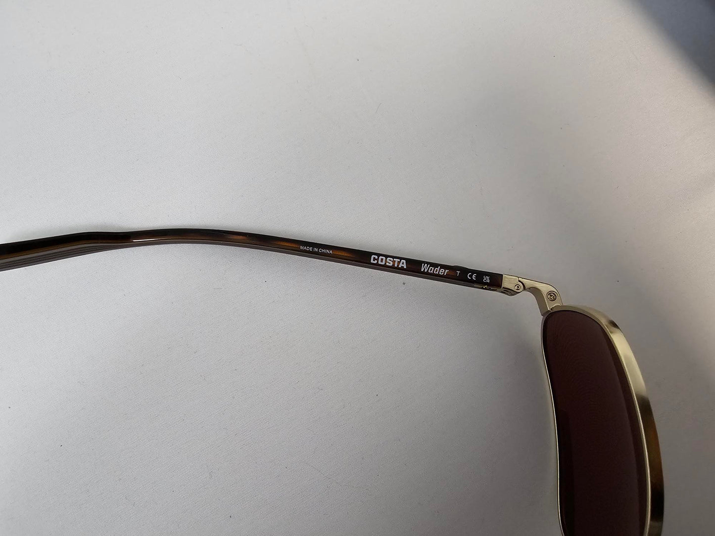 Costa Del Mar Wader Sunglasses Gold Frame Gold Mirror 580G Polarized Lenses