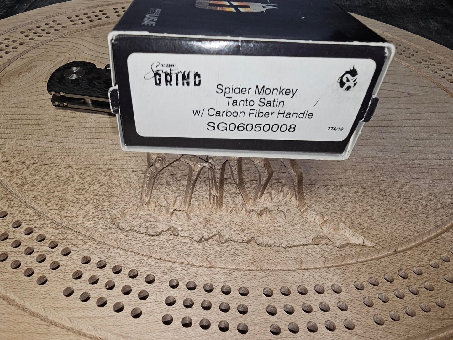 Southern Grind Spider Monkey Tanto Satin S35VN Blade Carbon Fiber Handle SG06050008 Zac Brown Made in USA