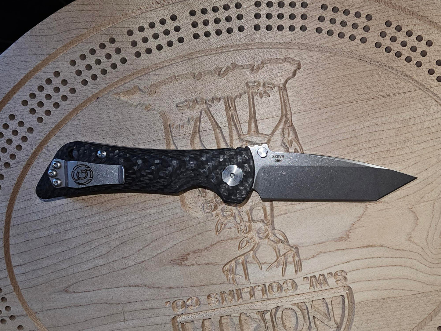 Southern Grind Spider Monkey Tanto Satin S35VN Blade Carbon Fiber Handle SG06050008 Zac Brown Made in USA