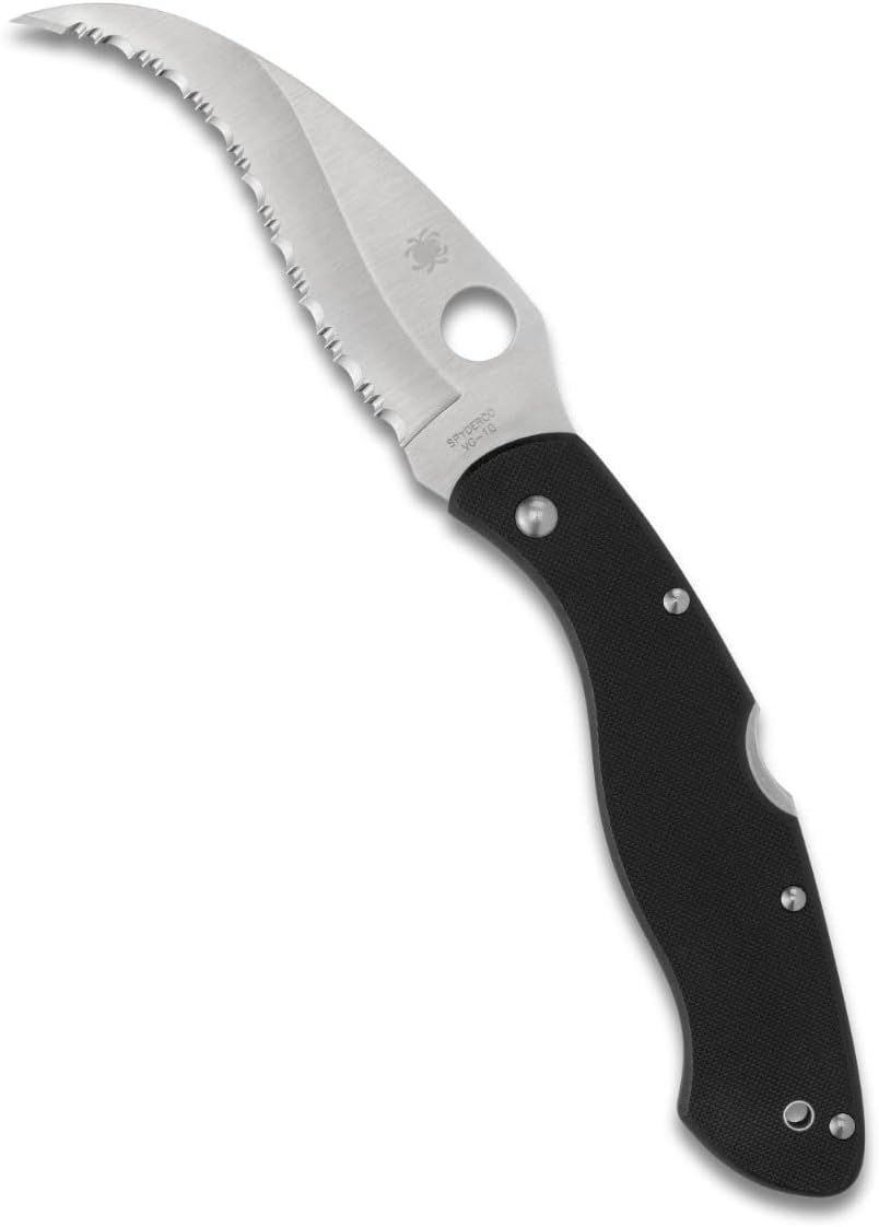 Spyderco Civilian C12GS VG-10 Black G-10 Serrated Japan SpyderEdge