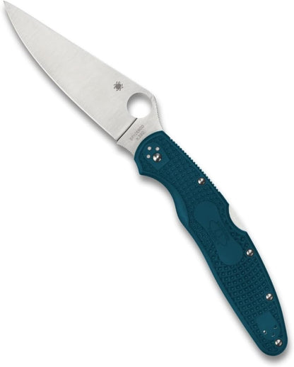 Spyderco Police 4 Lightweight K390 Blade Blue FRN Handle Knife C07FP4K390 Japan Made Lifetime Warranty