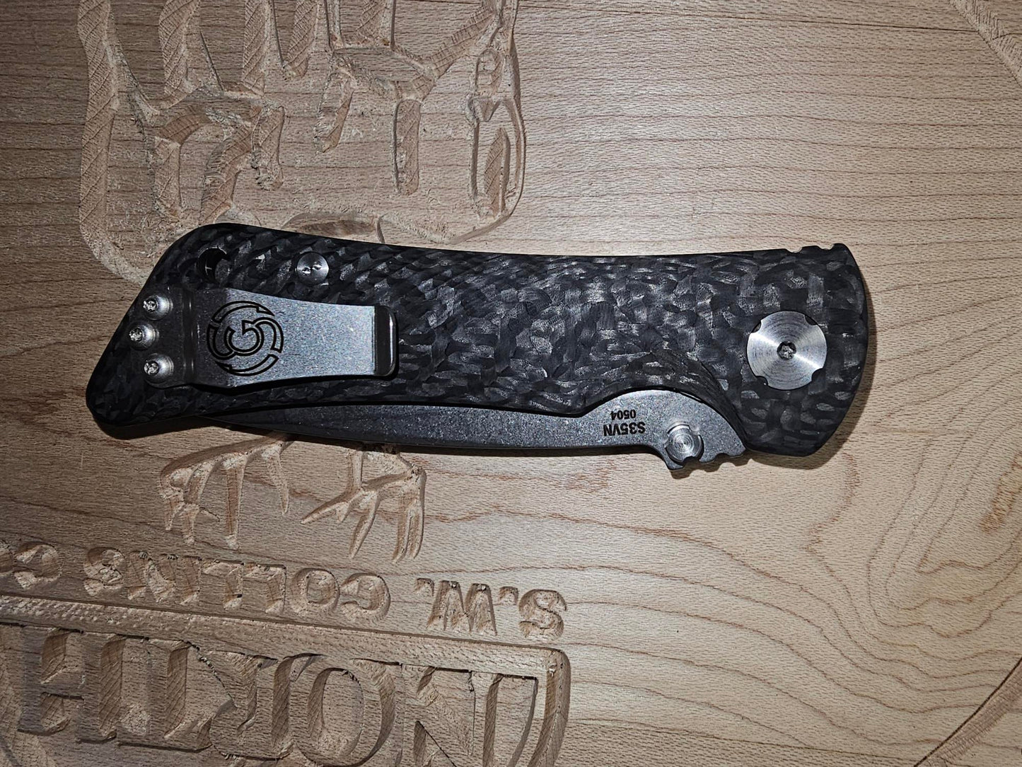 Southern Grind Spider Monkey Tanto Satin S35VN Blade Carbon Fiber Handle SG06050008 Zac Brown Made in USA
