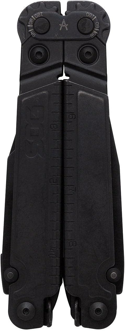 SOG PowerAccess Assist MT Mutli-Tool 21 Tool + 12 Piece Hex Bit Kit & Case Black Stainless Steel (PA3002-CP)