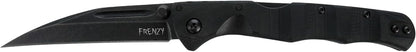 Cold Steel Frenzy CPM-3V G-10 Tri-Ad Lock Blackout 8" Overall Sheepsfoot Blade #FL-35FRN-BKBK