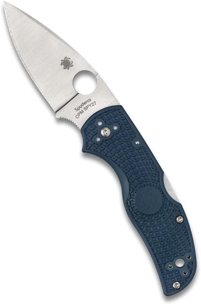 Spyderco Native 5 Lightweight CPM SPY27 Blade Blue FRN Folding Knife C41PCBL5 USA Made Lifetime Warranty
