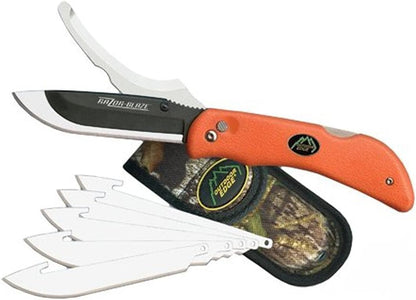 Outdoor Edge Knives RazorPro G Blaze Orange Double Blade Replaceable Blade Hunting Knife RO-20C