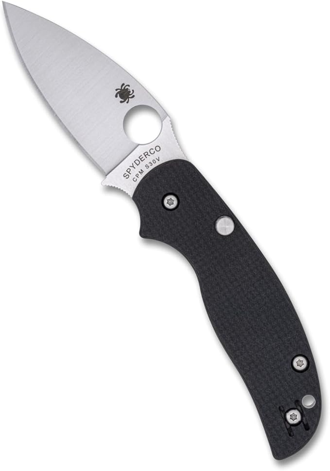Spyderco Sage 6 Compression Lock CPM-S30V Carbon FIber/G10 Laminate Folding Knife C123CFBCLP Taiwan Made Lifetime Warranty