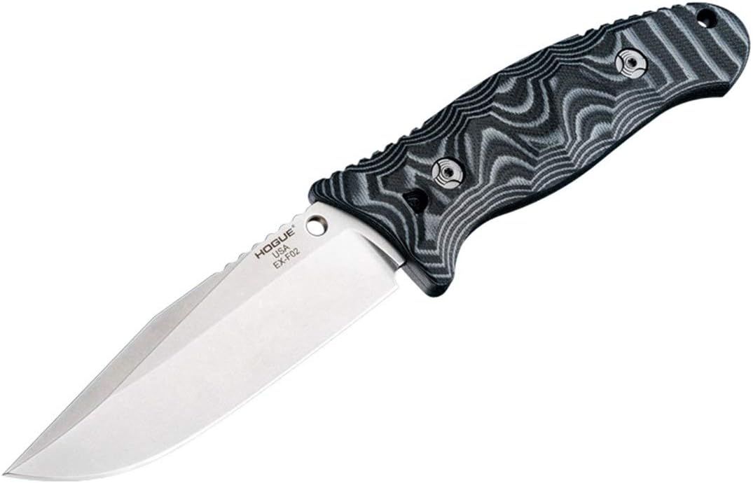 Hogue EX-F02 Black G-Mascus Handle 154CM USA Made 35279 Fixed Blade Knife