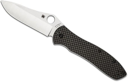 Spyderco Bradly 2 Folder CPM-M4 Blade Carbon Fiber Handle Folding Knife C134CFP2 Lifetime Warranty