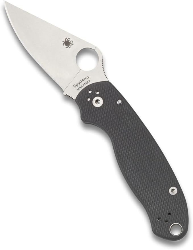 Spyderco PM3 Para 3 CPM Maxamet Dark Gray G10 Folding Knife C223GPDGY USA Made Lifetime Warranty
