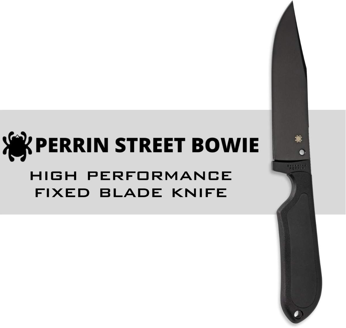Spyderco Street Bowie VG-10 Black FRN Fixed Knife FB04PBB Japan Made Lifetime Warranty