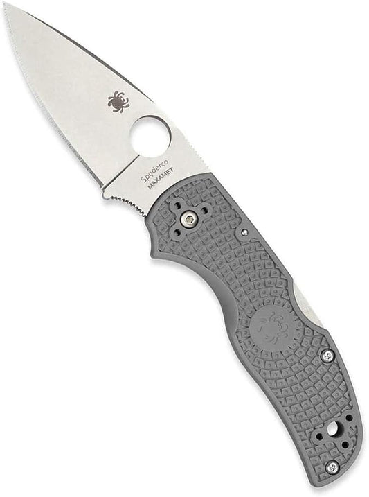 Spyderco Native 5 CPM Maxamet Blade Gray FRN Folding Knife C41PGY5 USA Made Lifetime Warranty