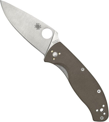 Spyderco Tenacious CPM-M4 Blade Brown G-10 Handle Folding Knife C122GBNM4P China Made Lifetime Warranty