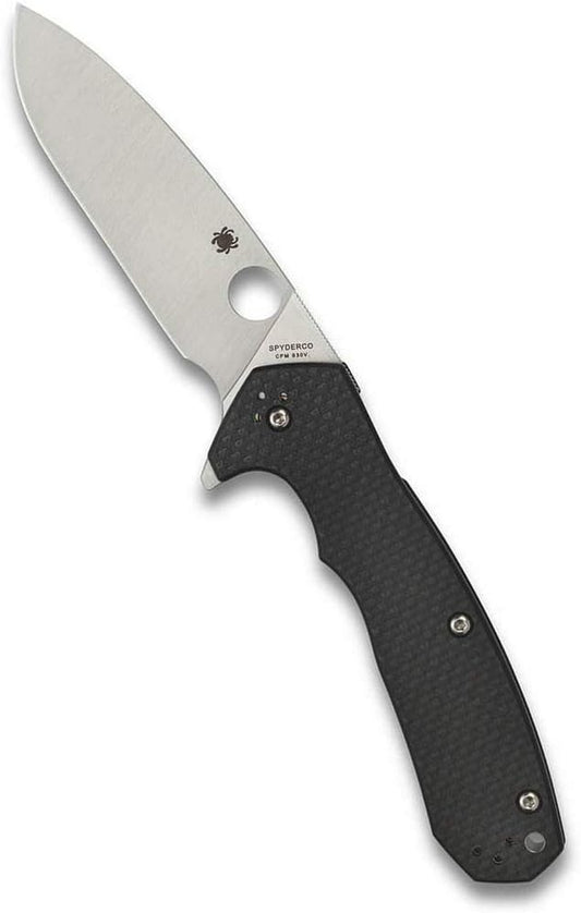 Spyderco Amalgam C234CFP CPM-S30V Blade Carbon Fiber/G10 Scales Taiwan Made Folding Knife Flipper