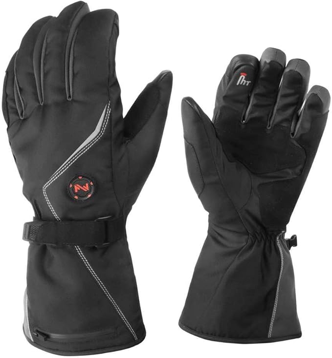 Fieldsheer Mobile Warming 3.7V Premium Bluetooth Heated Squall Gloves 5.0V Black Med/2XL