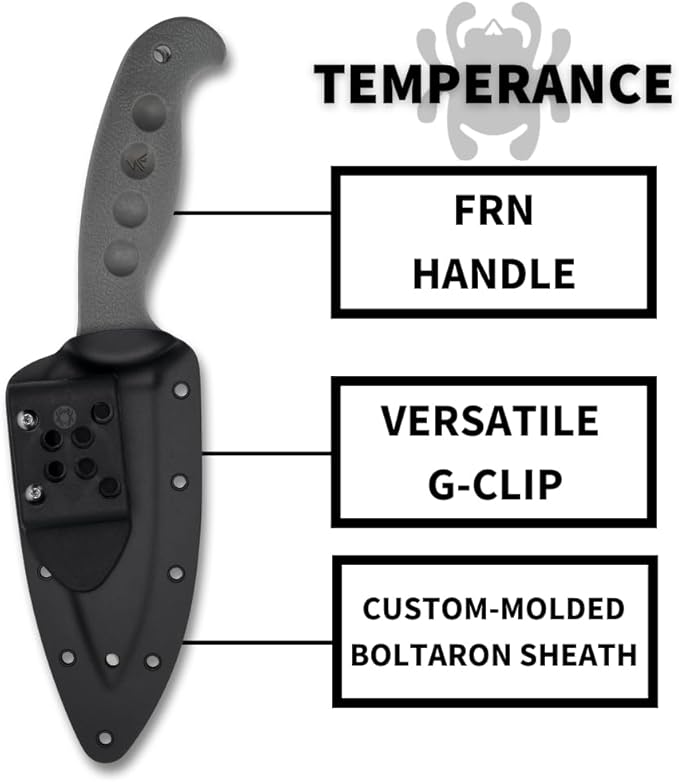 Spyderco Temperance SPRINT Run CPM-Cru-Wear Gray FRN Fixed Knife FB05SGY SpyderEdge Japan Made Lifetime Warranty