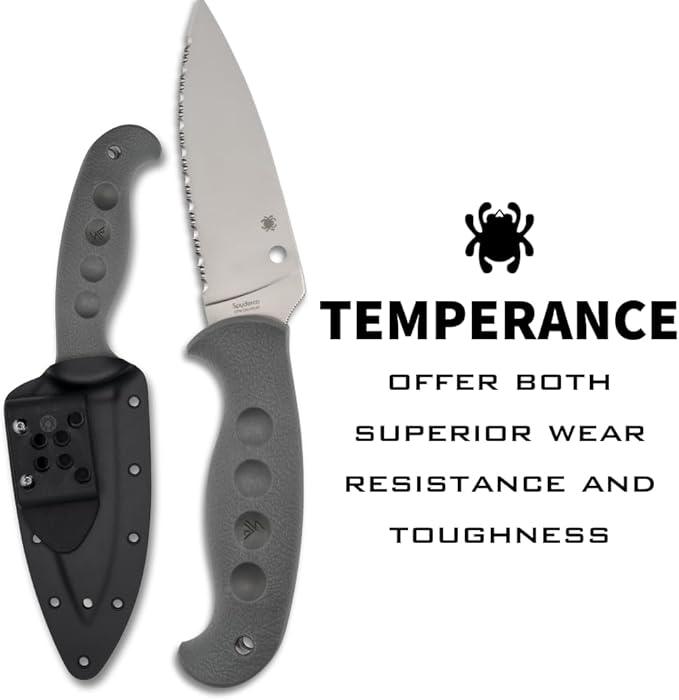Spyderco Temperance SPRINT Run CPM-Cru-Wear Gray FRN Fixed Knife FB05SGY SpyderEdge Japan Made Lifetime Warranty