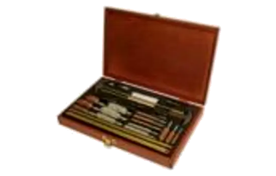 Outers 70080 Kit, 32 pc Universal Wood Box (70080), Multi, One Size Wood Gun Cleaning Box