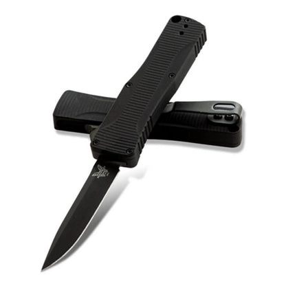 Benchmade 4850BK OM CPM-S30V Black 6061-T6 Aluminum Handle OTF Knife