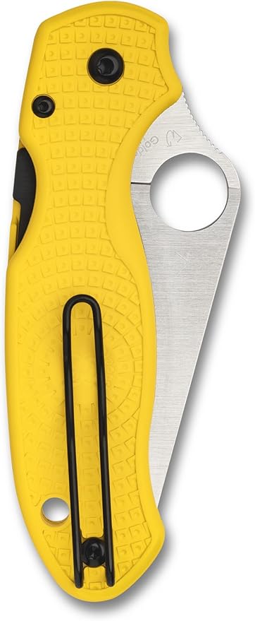 Spyderco Paramilitary 3 Lightweight PM3 CPM MagnaCut Yellow FRN Folding Knife C223PYL USA Made Lifetime Warranty
