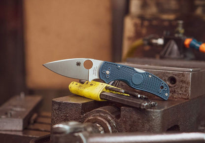 Spyderco Native 5 Lightweight CPM SPY27 Blade Blue FRN Folding Knife C41PCBL5 USA Made Lifetime Warranty