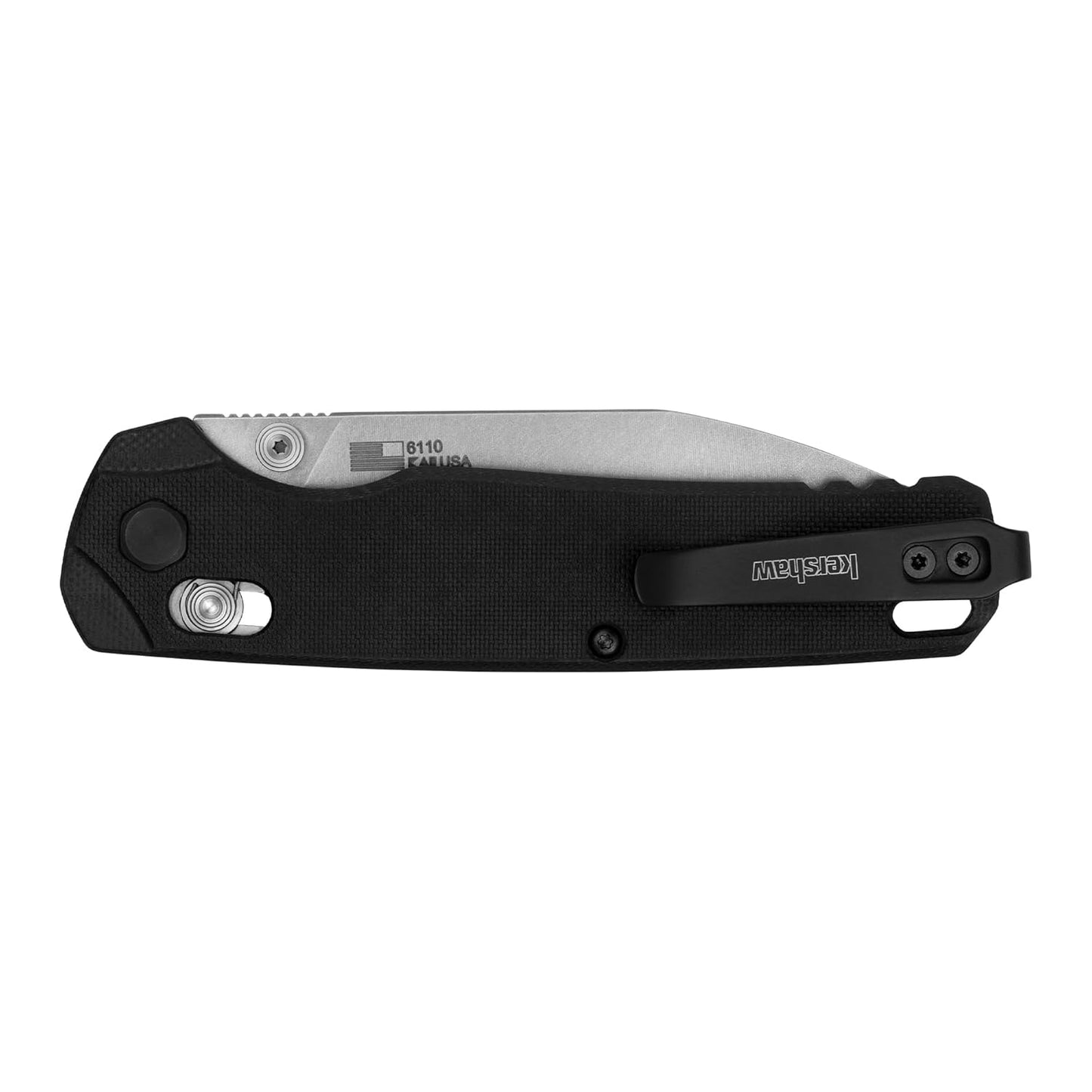 Kershaw 6110- Bel Air XL CPM-Magnacut Black G10 Handle 3.4" Knife Made in USA Lifetime Warranty