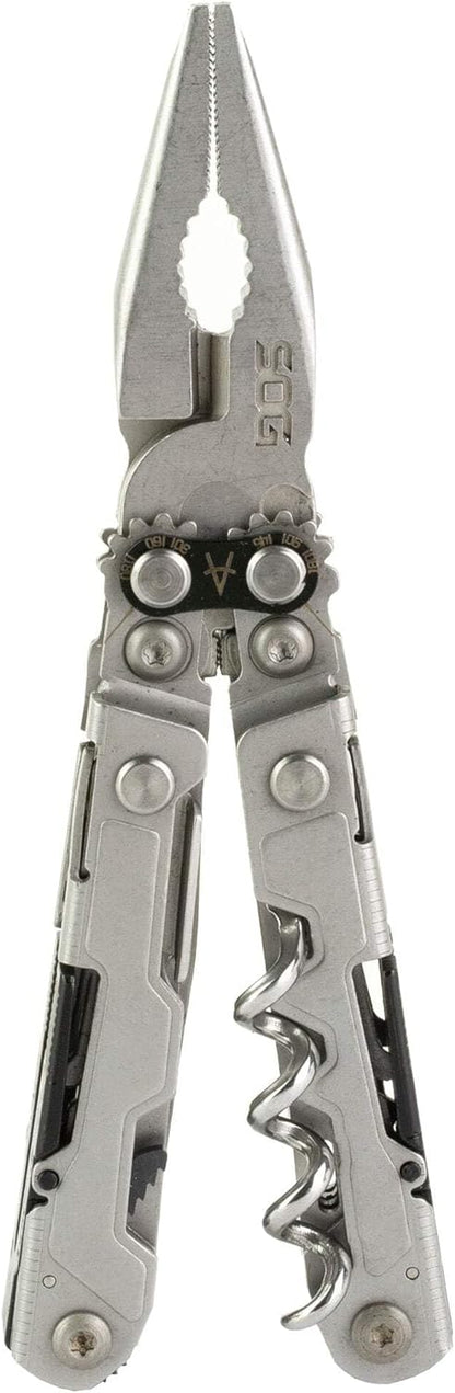 SOG PowerLitre (PL1001-CP) 18 Function Compact Multi-Tool Compound Leverage Mini-Tool