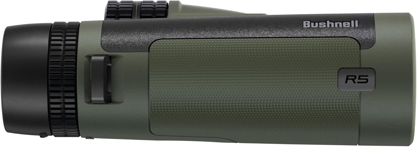 Bushnell R-Series R5 10 X 42mm Binoculars w/ Harness Neck Strap Covers & Lens Cloth Ranger Green R5-1042