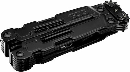 SOG Power Access Deluxe Black Oxide Stainless Steel Mutli-Tool 21 Tools Sheath & 12pc Hex Bit Kit Lifetime Warranty (PA2002-CP)