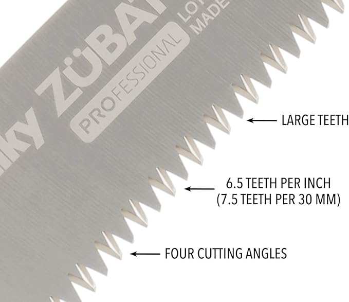 Silky Zubat Professional Curved Hand Saw 330mm Large Teeth (270-33) Made in Japan