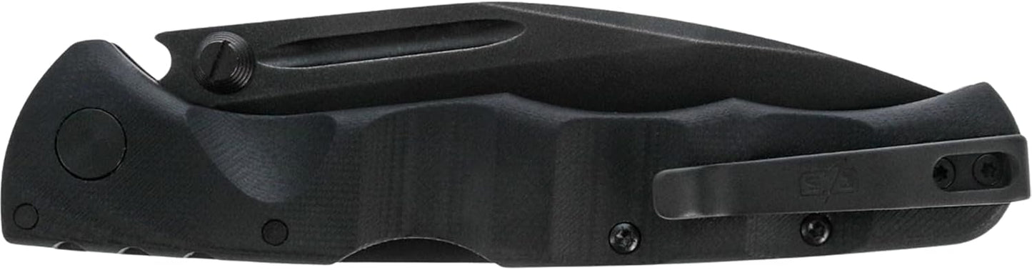 Cold Steel Frenzy CPM-3V G-10 Tri-Ad Lock Blackout 8" Overall Sheepsfoot Blade #FL-35FRN-BKBK