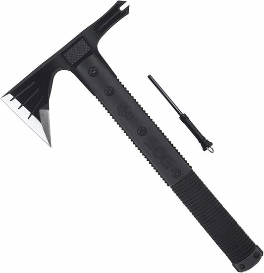 SOG Survival Hawk Tomahawk (SK1001-CP) w/ Fire Starter & Paracord Wrapped Handle