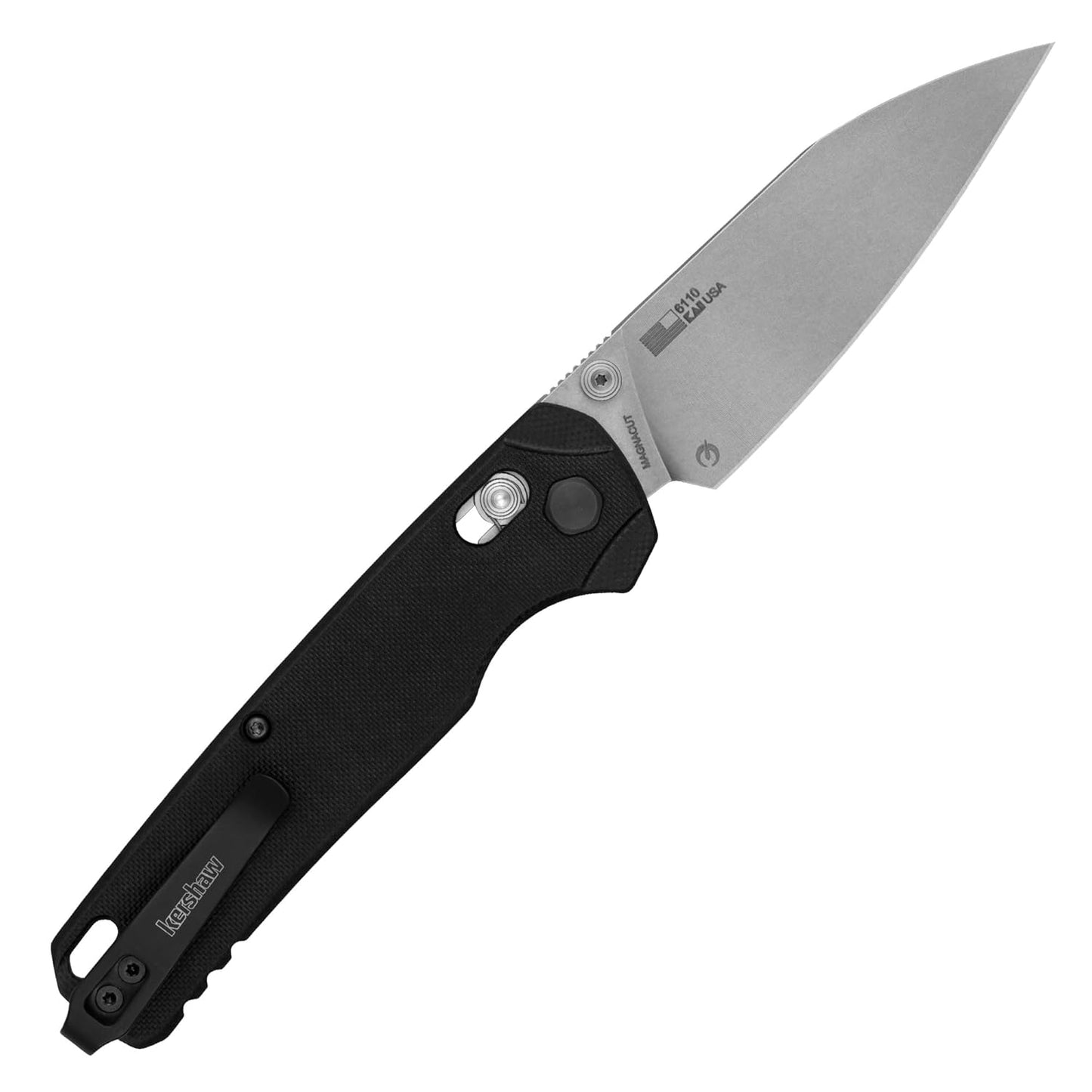 Kershaw 6110- Bel Air XL CPM-Magnacut Black G10 Handle 3.4" Knife Made in USA Lifetime Warranty