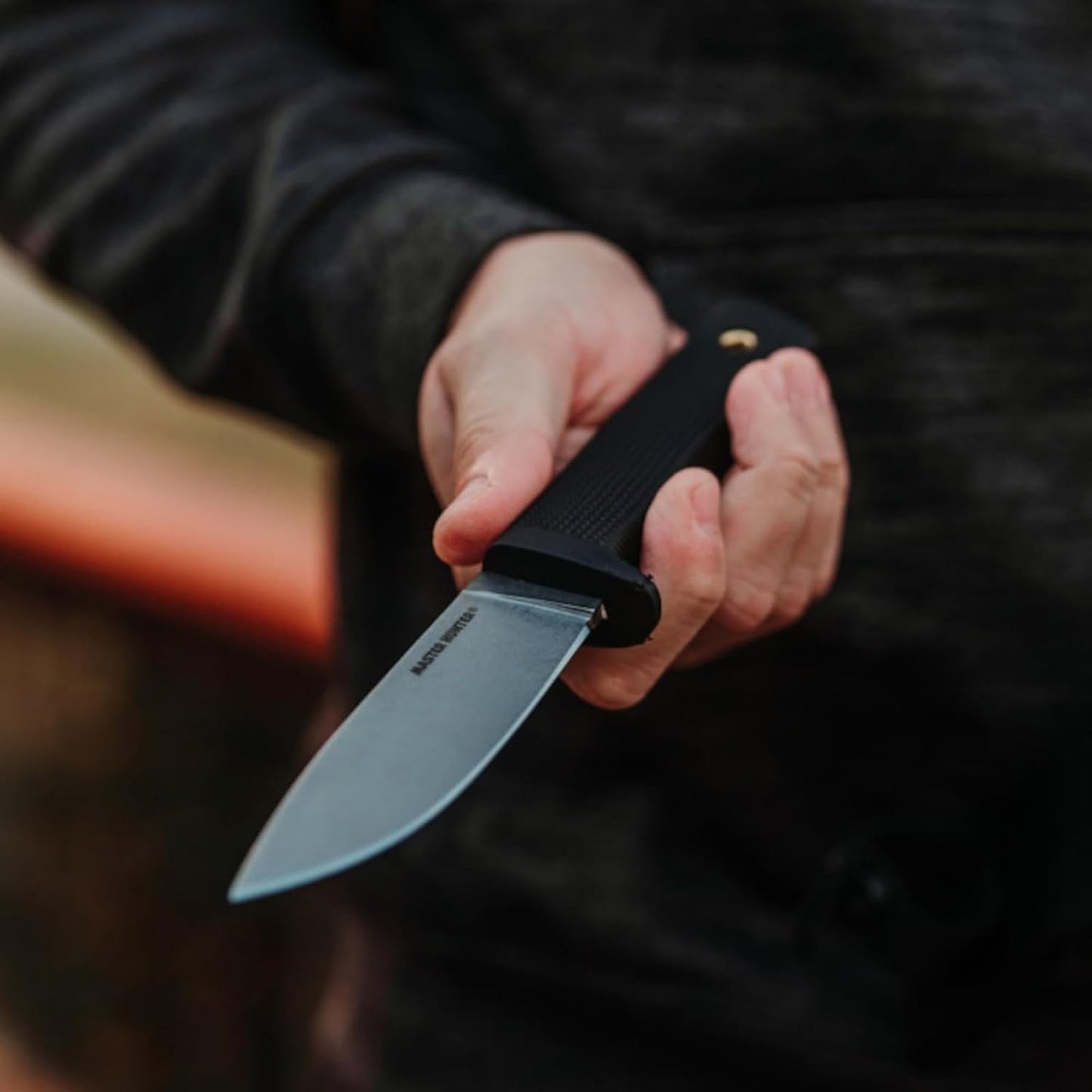 Cold Steel #36CB Master Hunter CPM-3V Fixed Blade 4.5" Knife Black Sheath Taiwan