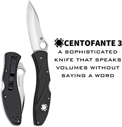 Spyderco Centofante 3 VG-10 Blade Black FRN Handle Japan Made
