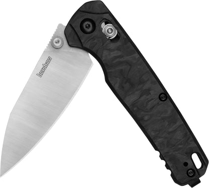Kershaw 6105CF- Bel Air CPM-Magnacut Carbon FIber Handle 3.1" Knife Made in USA Lifetime Warranty