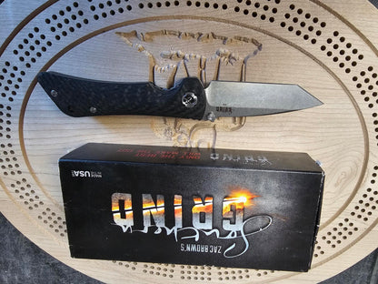 Southern Grind Spider Monkey Tanto Satin S35VN Blade Carbon Fiber Handle SG06050008 Zac Brown Made in USA
