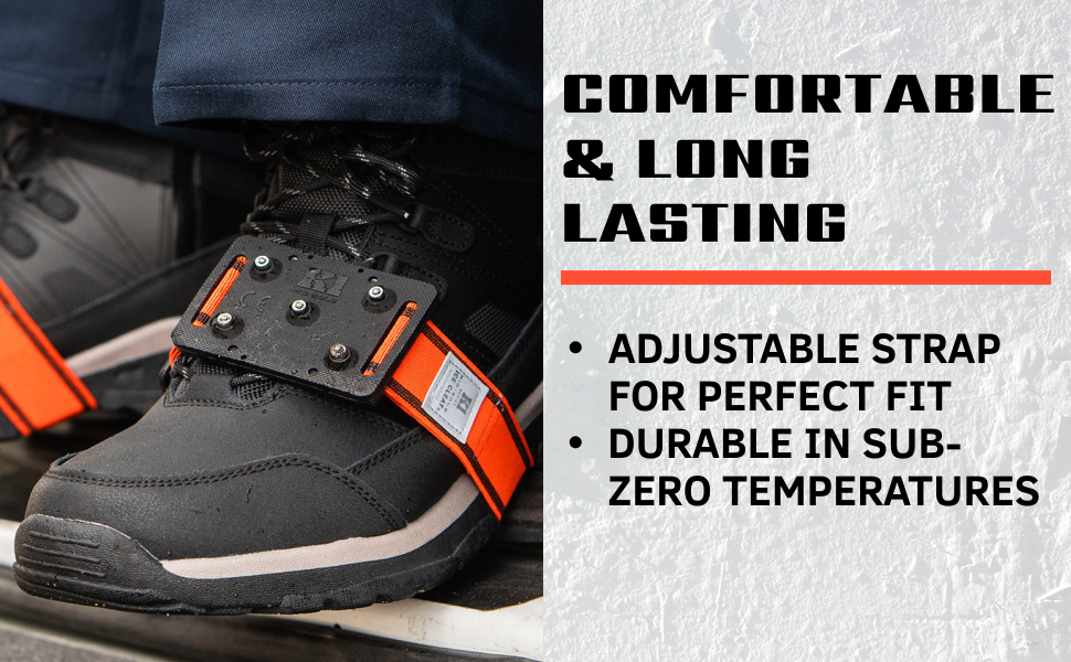 Geroline K1 Mid-Sole Ice Cleats High-Profile Orange K1MID-HP