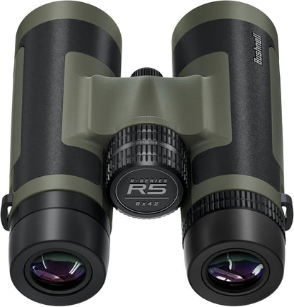 Bushnell R-Series R5 10 X 42mm Binoculars w/ Harness Neck Strap Covers & Lens Cloth Ranger Green R5-1042